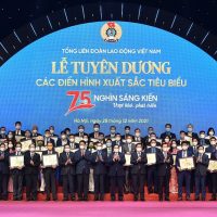 Thợ mỏ TKV được vinh danh tại Lễ tuyên dương 75 nghìn sáng kiến vượt khó, phát triển